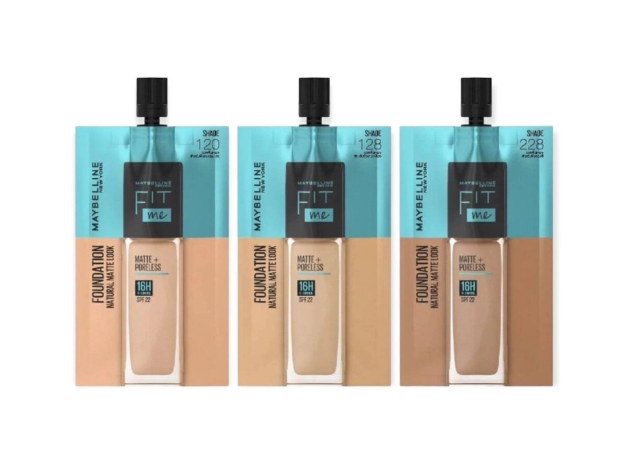 (โปรลดใหญ่ ส่งท้ายปี)MAYBELLINE Fit me Matte and Poreless Liquid Foundation (ซอง)