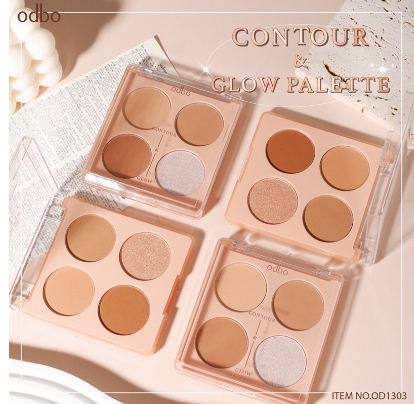 odbo Contour & Glow Palette โอดีบีโอ คอนทัวร์ แอนด์ โกลว พาเลท