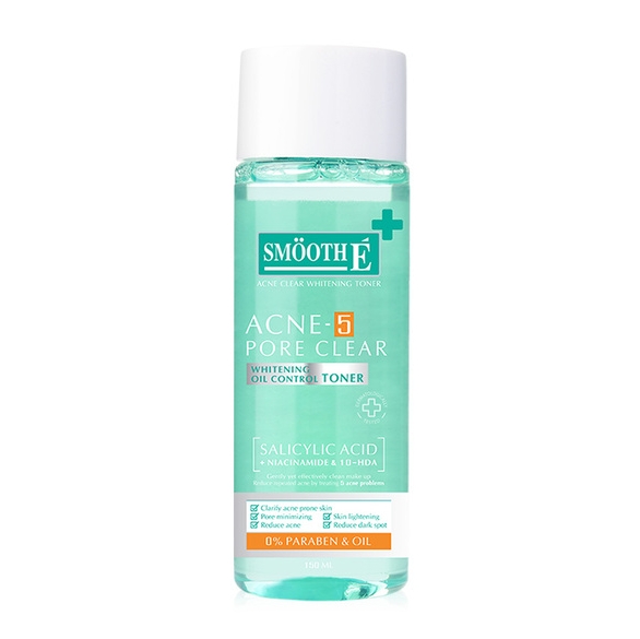 Smooth E Acne Clear Whitening Toner 150ml.