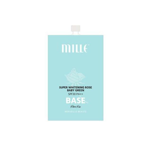 MILLE Super Whitening Rose Baby Green Base Face Fix