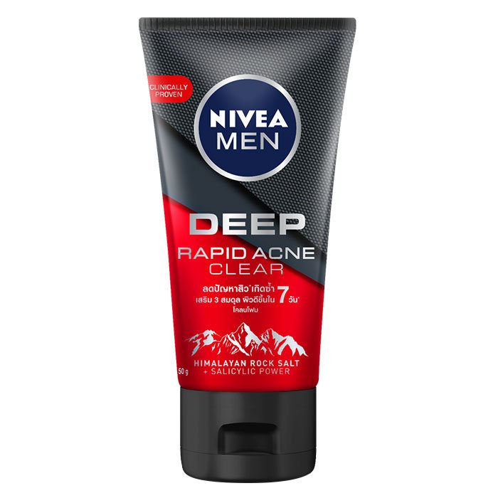 NIVEA MEN Deep Rapid Acne Clear Mud Foam 50g.