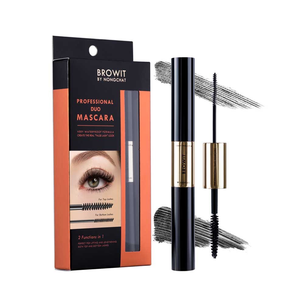 BROWIT BY NONGCHAT Professional Duo Mascara 4+4g Browit #Sexy Black