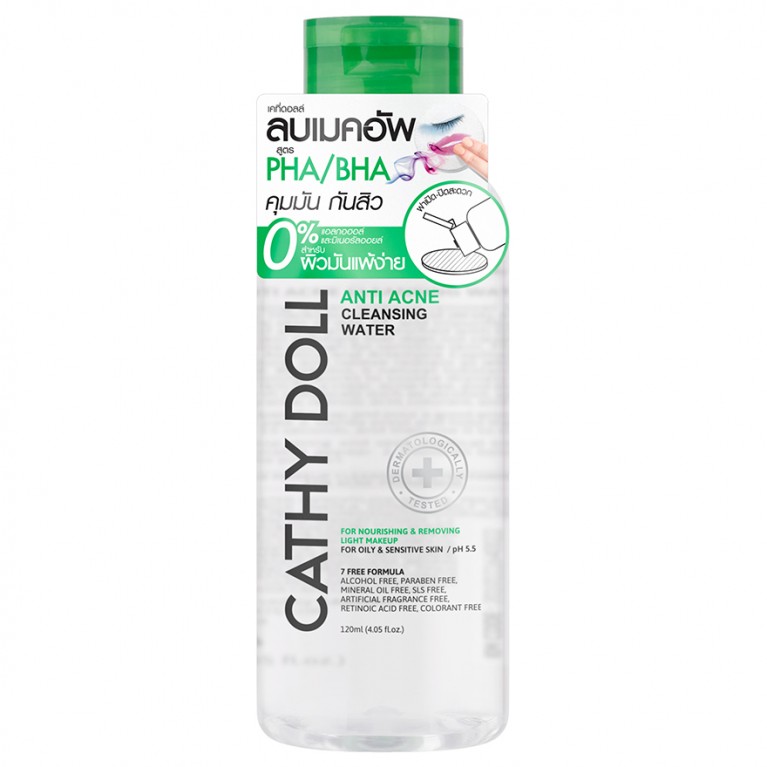 Cathy Doll Anti Acne Cleansing Water  120ml.