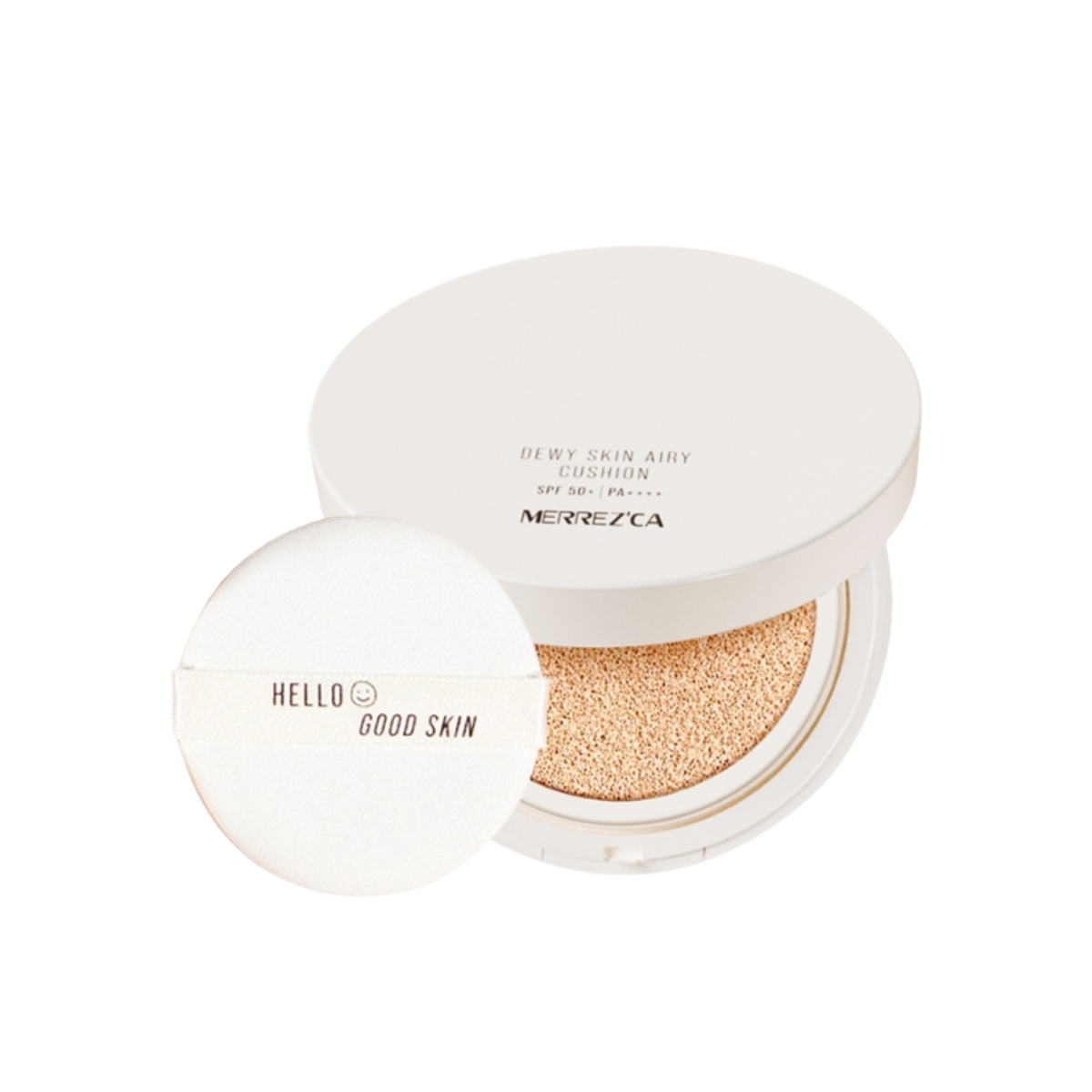 Merrezca Dewy Skin Airy Cushion SPF50+ PA++++ 15g.  #Light Beige