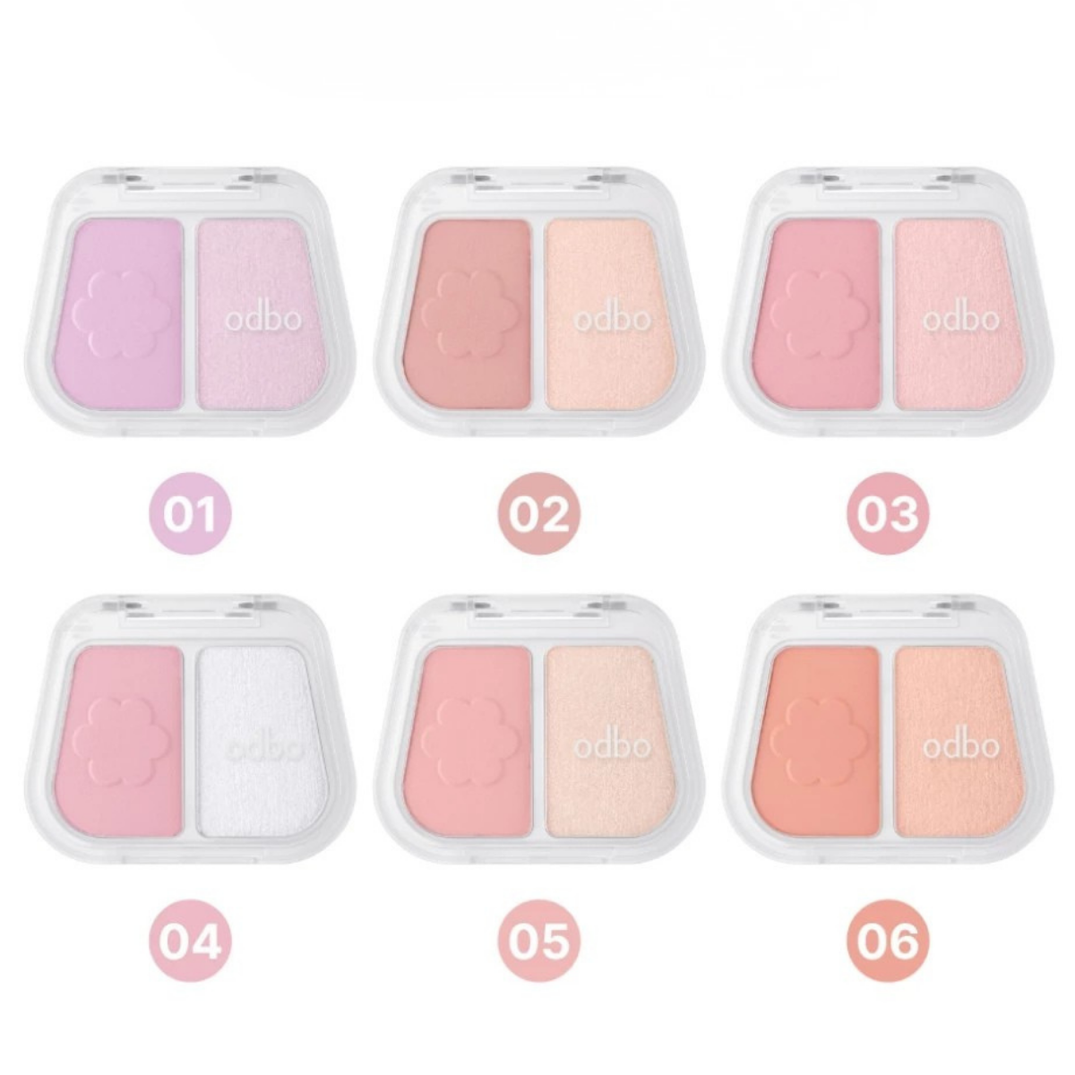 ODBO DUO FUSE BLUSH & HIGHLIGHT 3g.+3g. OD1333