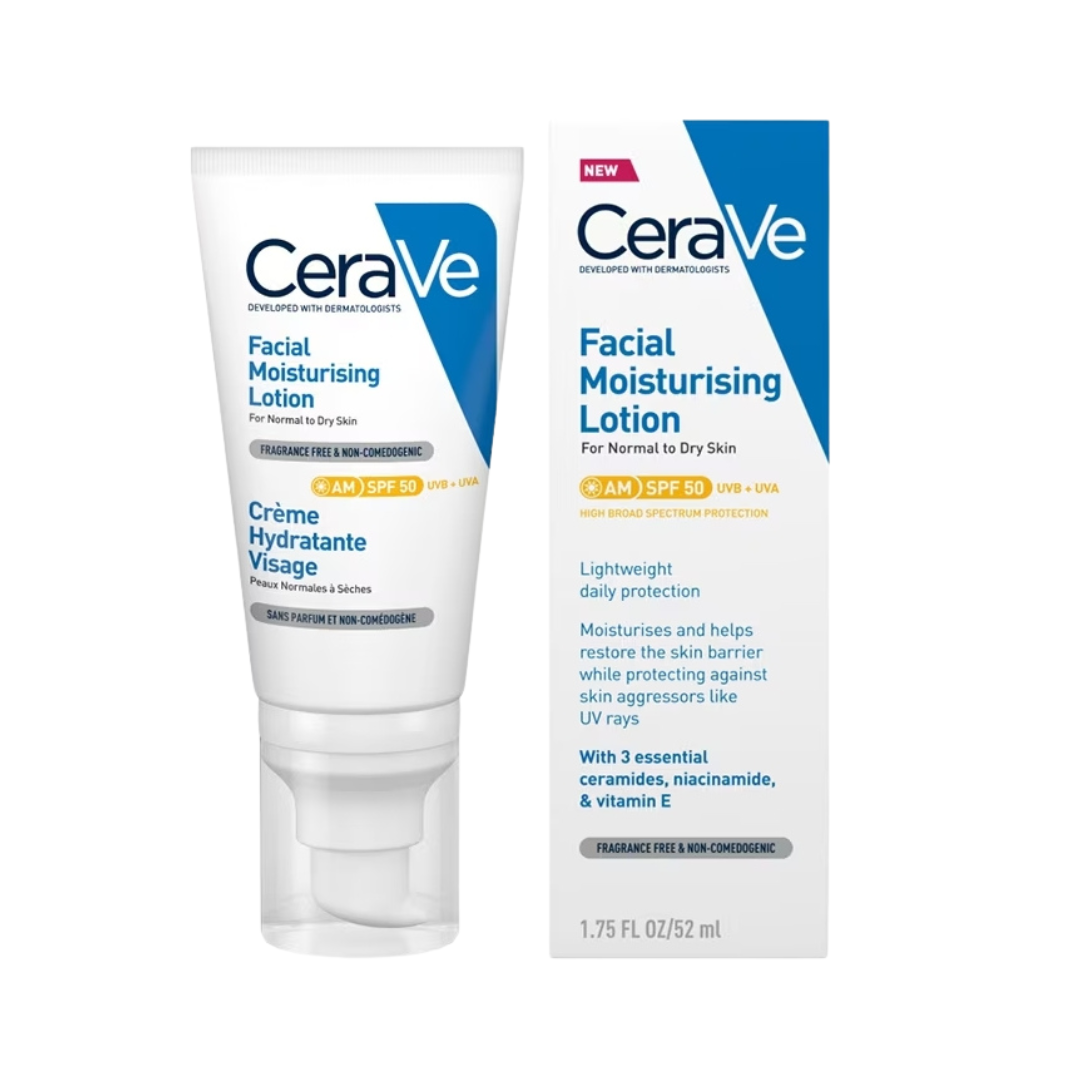 CeraVe AM Facial Moist Lotion 52ml. (SPF50PA++++)