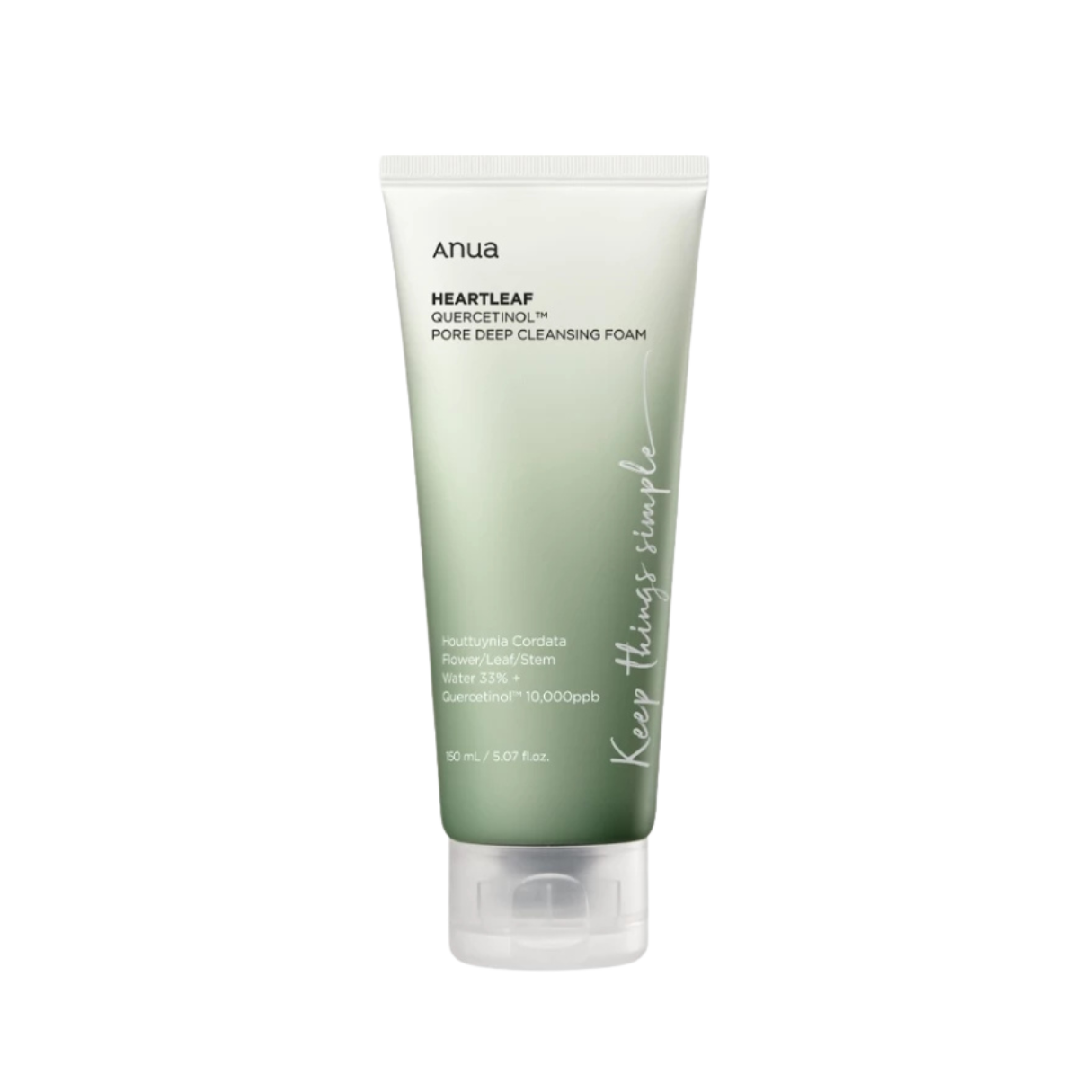 ANUA Heartleaf Quercetinal Pore Deep Cleanser Foam 150ml.