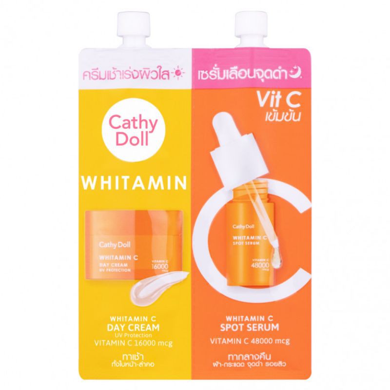 Cathy Doll Whitamin C Day cream+Spot serum 6ml.