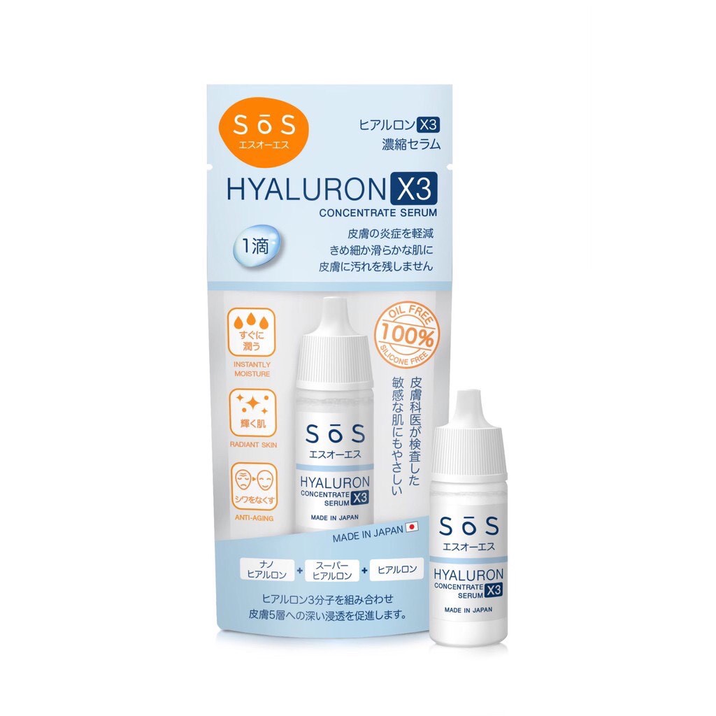 SOS Hyaluron X3 Concentrate Serum 10 ml.
