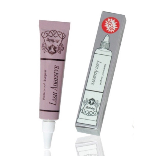 Birthday Lash Adhesive Waterproof 4g. (กาวติดขนตาสีม่วง)