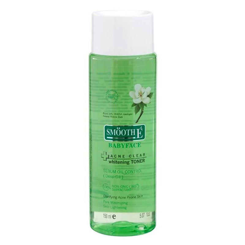 Smooth E Acne Clear Whitening Toner 150ml.