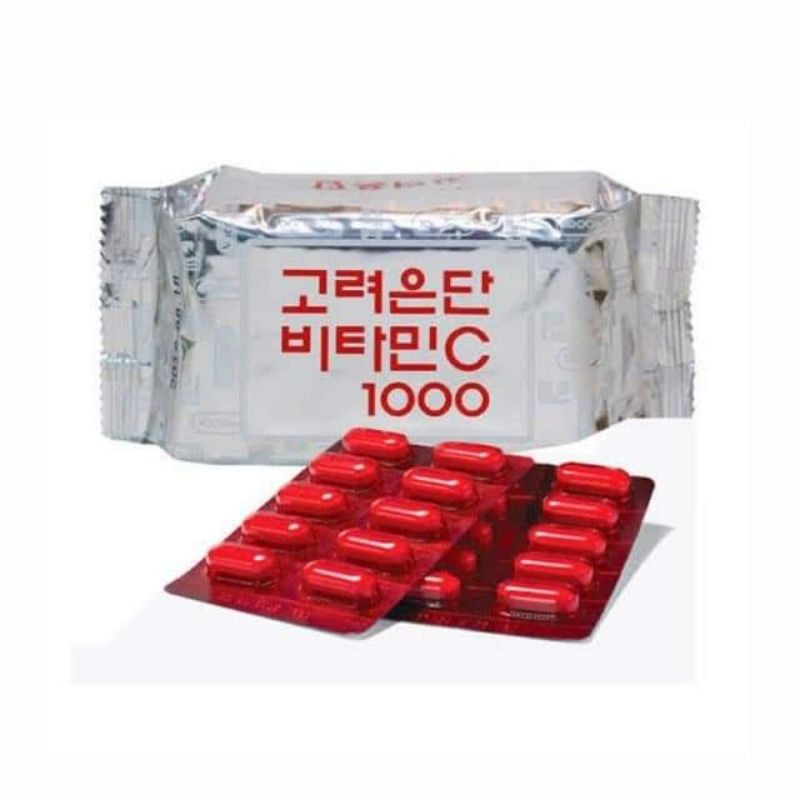 Vitamin C Eundan 1000 mg. วิตามินเกาหลีซองเงิน 60เม็ด